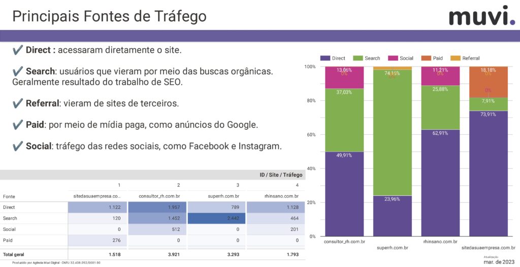Distribuição por Fonte de Tráfego