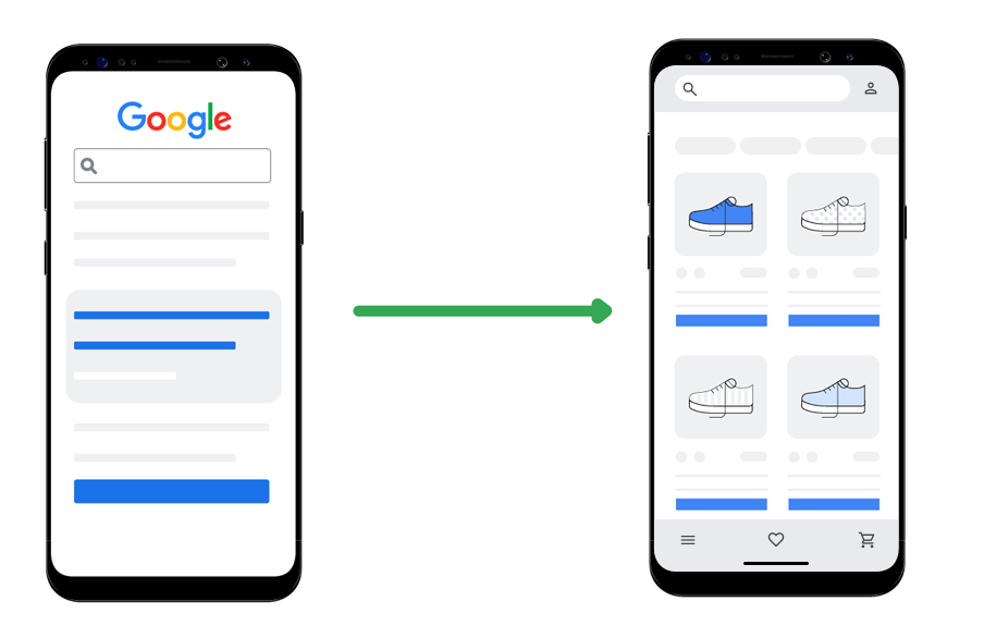 search results to deep link - Muvi